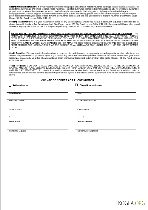 Royaume , Uni Relevé hypothécaire de la banque Monese aux formats Word et PDF 3